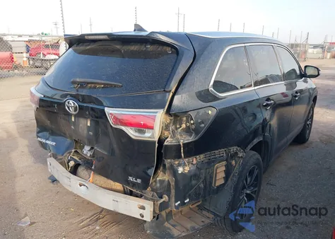 2016 Toyota Highlander Xle z USA, uszkodzony, nr VIN 5TDKKRFH9GS505949